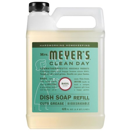 MMCD Mrs. Meyer's Clean Day Basil Scent Liquid Dish Soap Refill 48 oz 304833